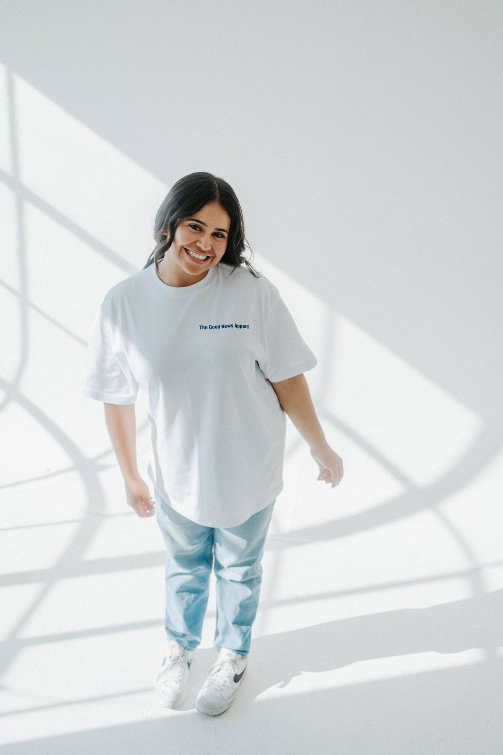 HE RESTORES MY SOUL TEE IN WHITE: 2XL