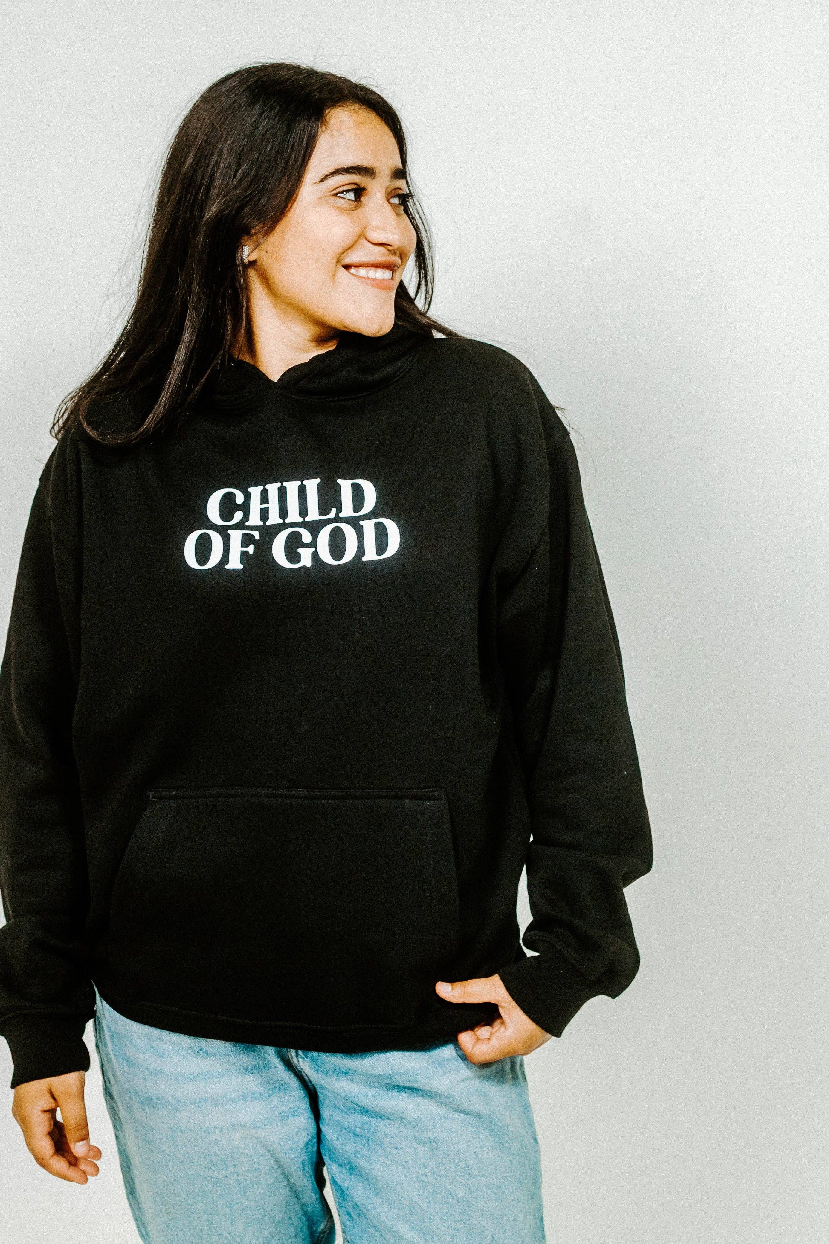CHILD OF GOD PULLOVER HOODIE: M