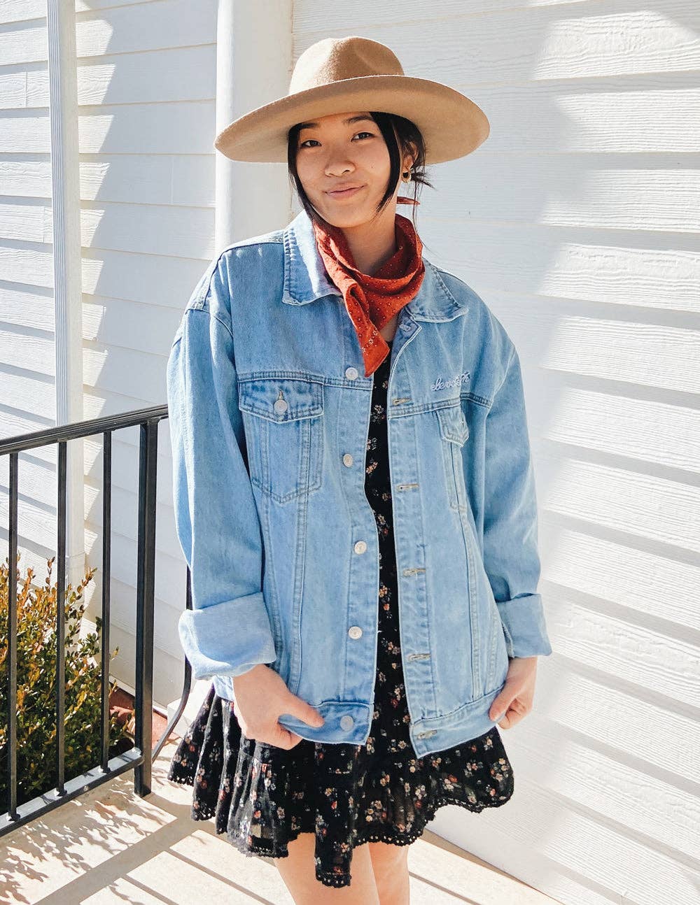 What a Friend In Jesus Denim Jacket: XS