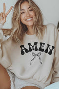 AMEN OVERSIZED SWEATSHIRTS: SAND