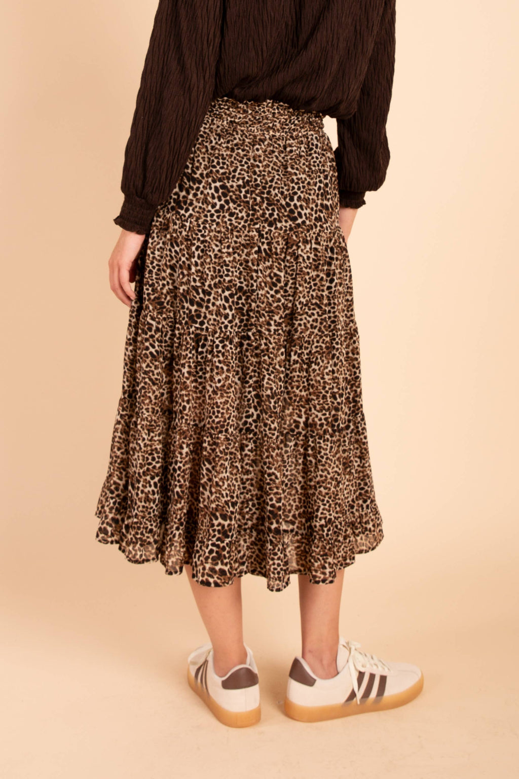 Animal Printed Maxi Skirts: LEOPARD