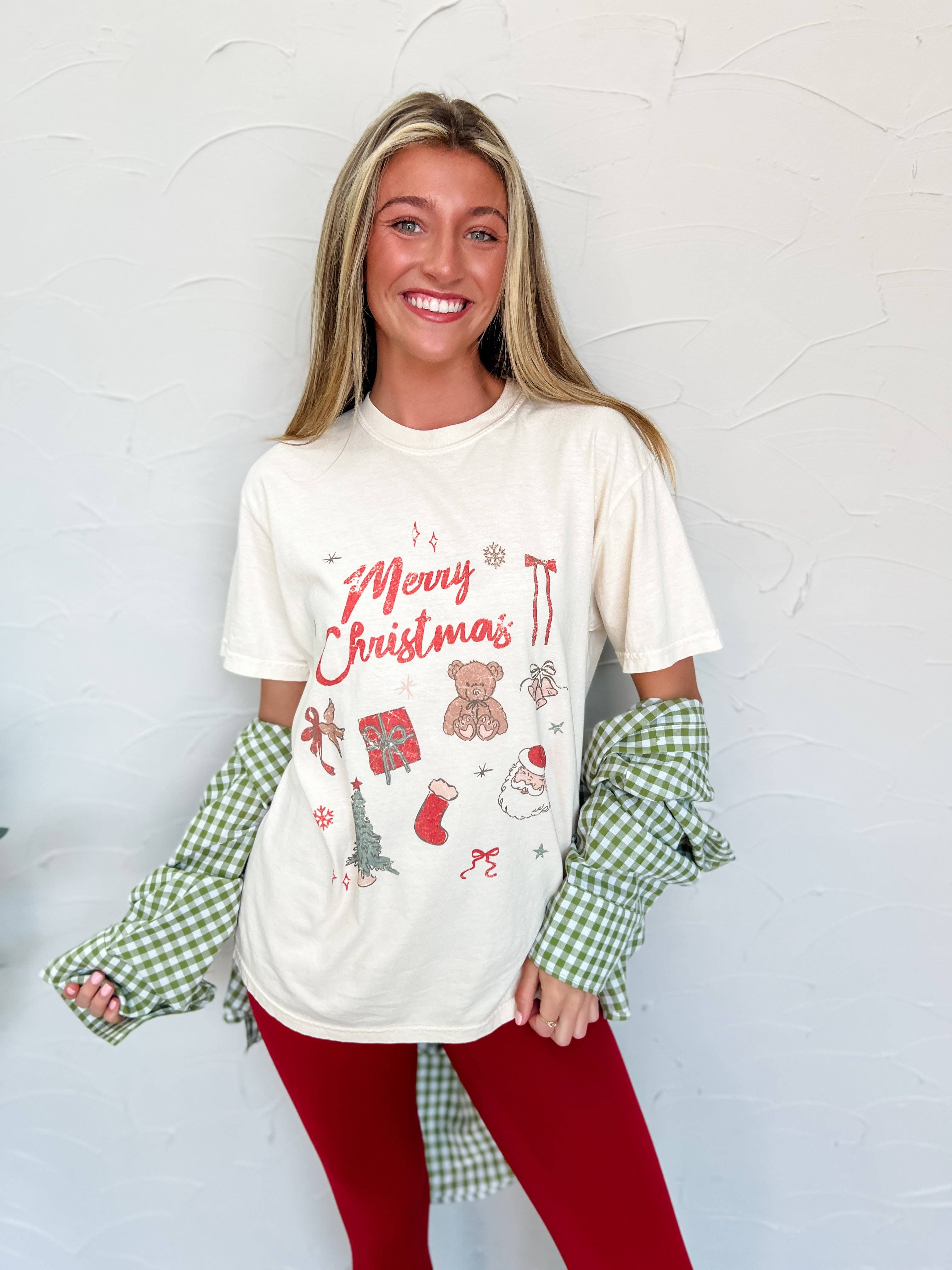 Merry Christmas Doodle shirt XL