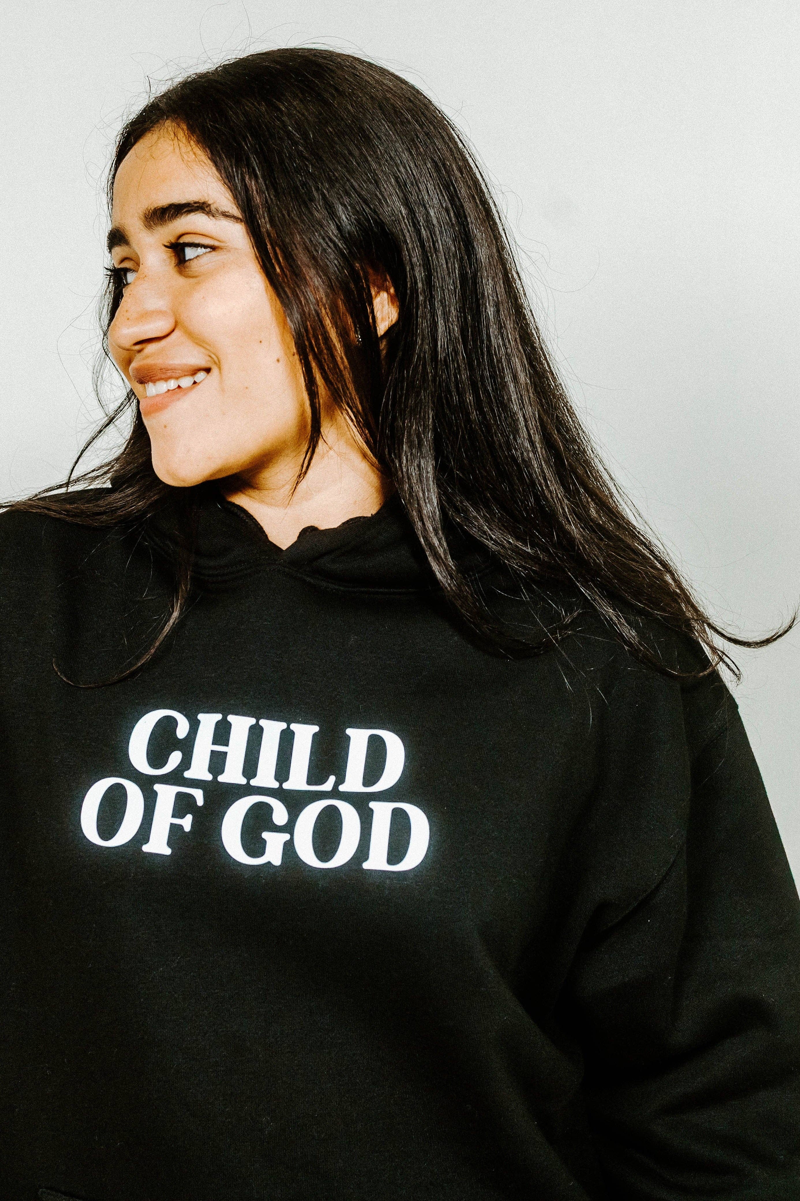 CHILD OF GOD PULLOVER HOODIE: S
