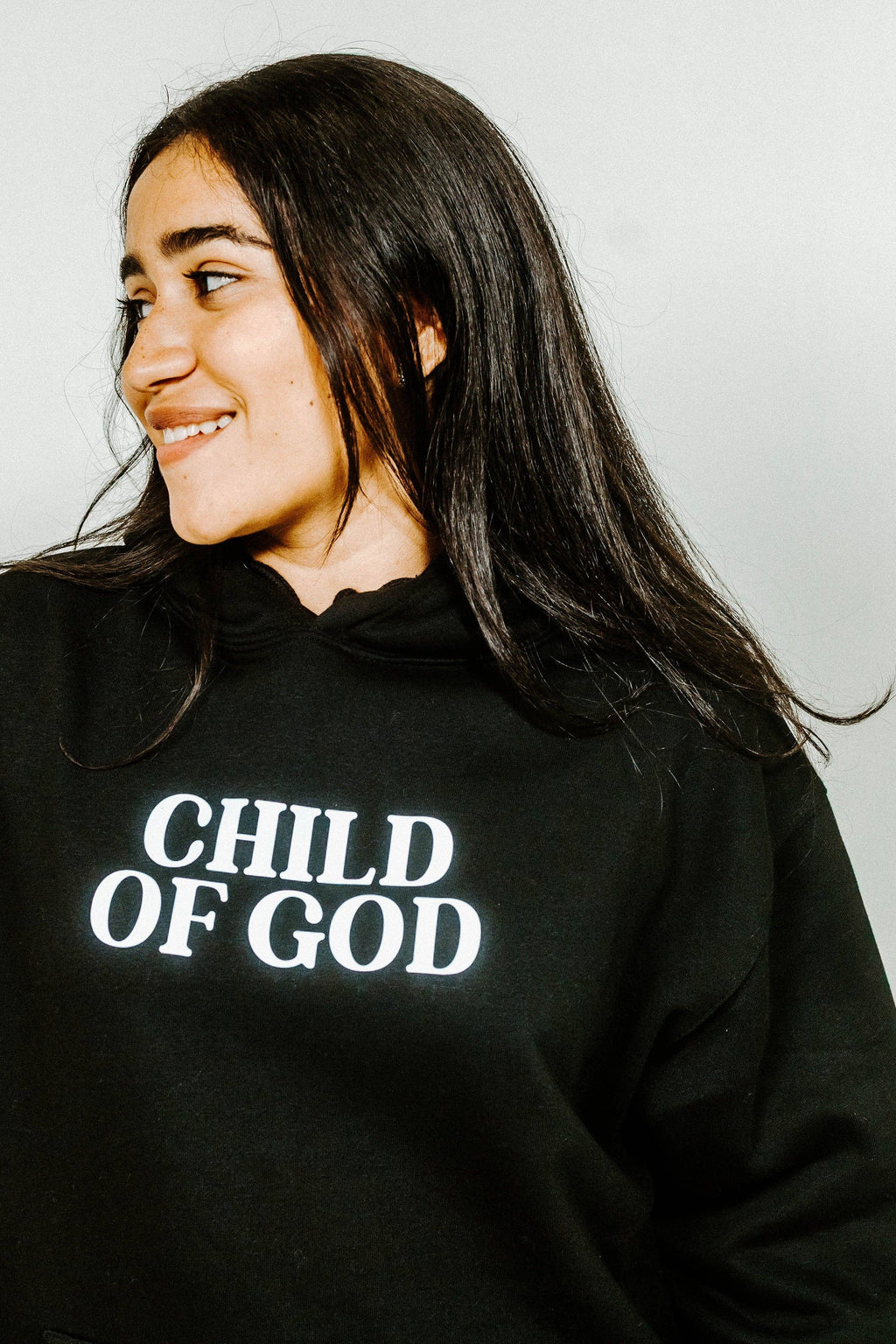CHILD OF GOD PULLOVER HOODIE: L