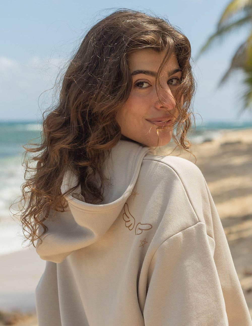 Made New Cream Unisex Hoodie: L