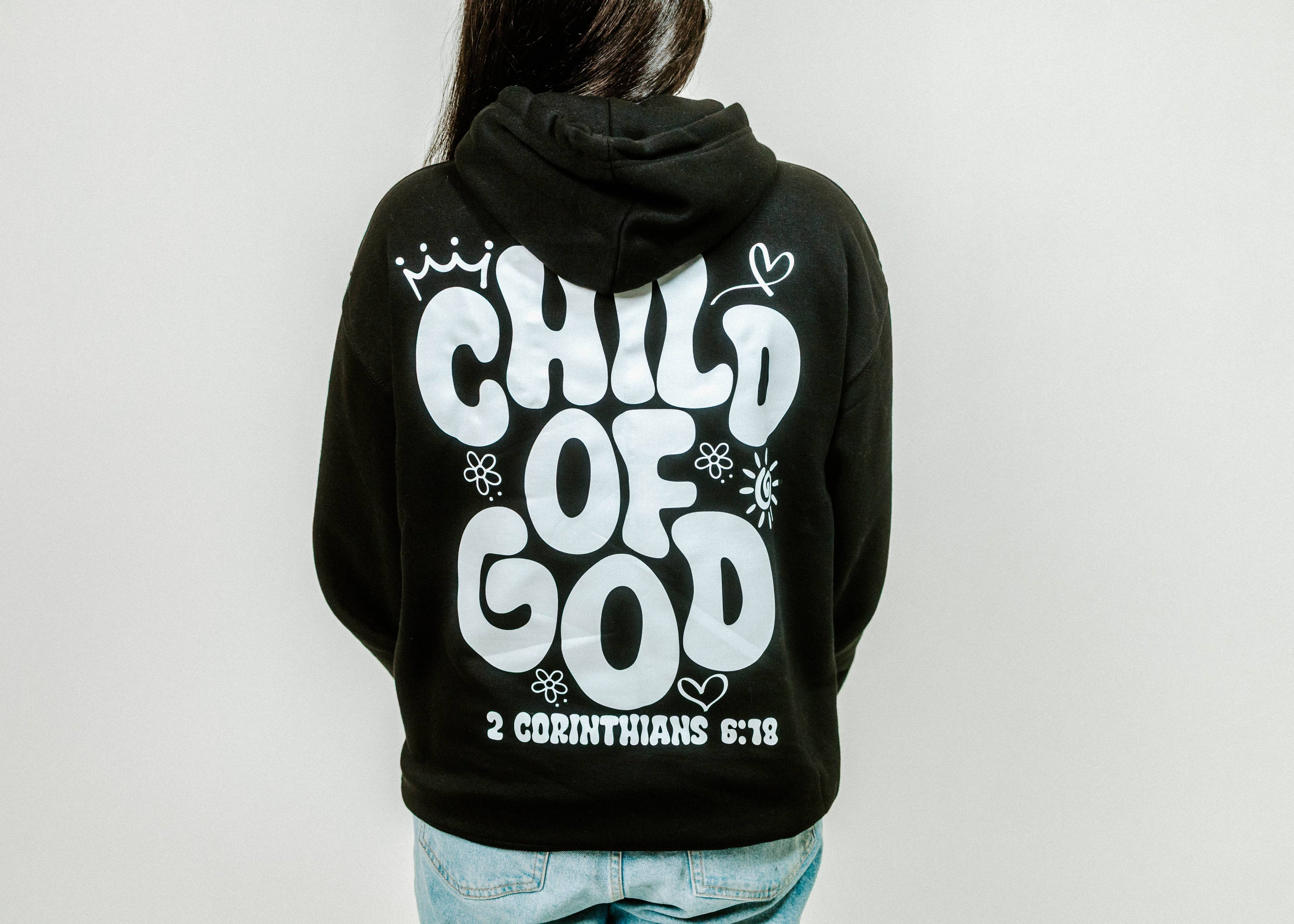 CHILD OF GOD PULLOVER HOODIE: S