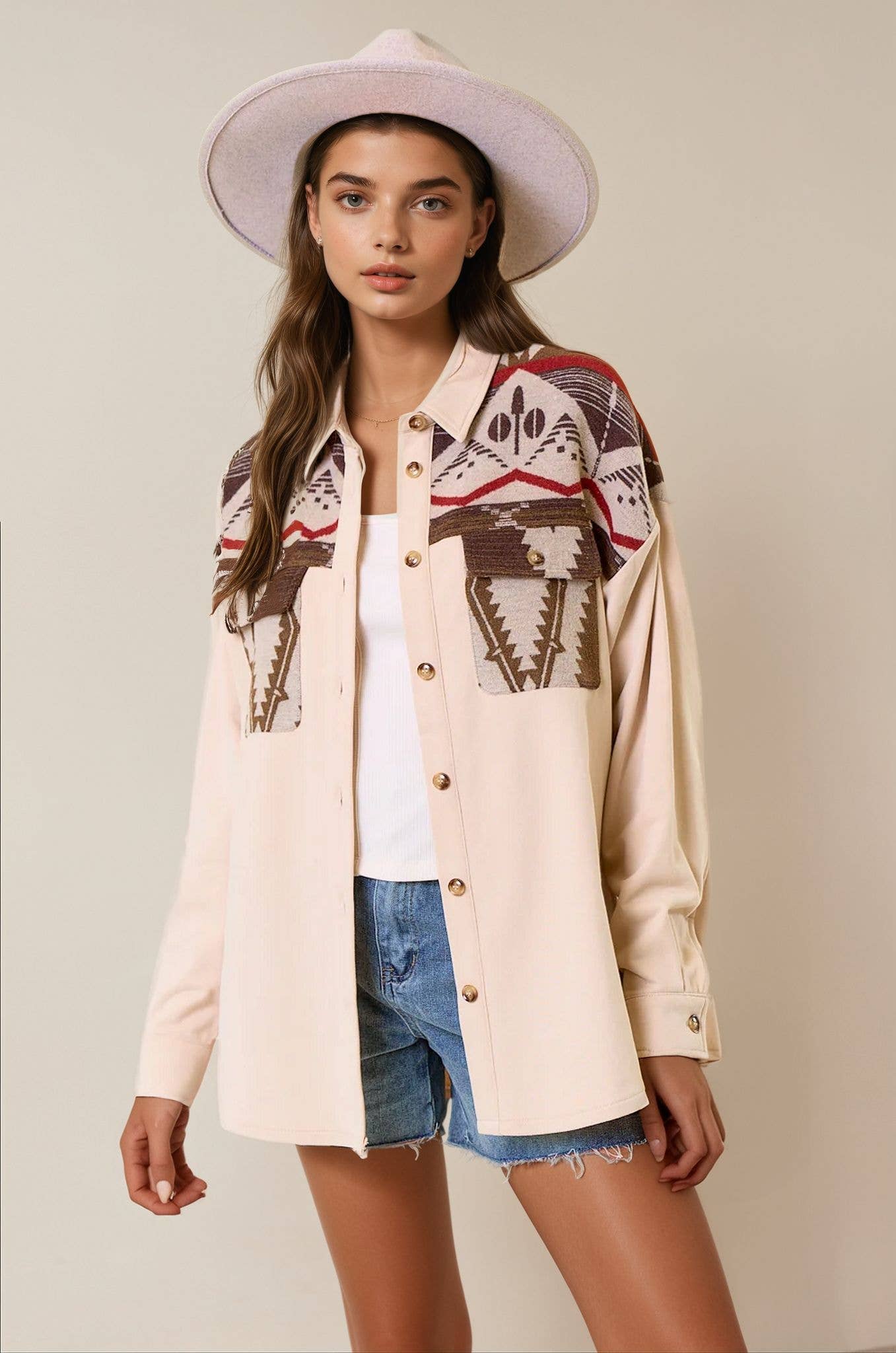 Aztec Shirt Jacket