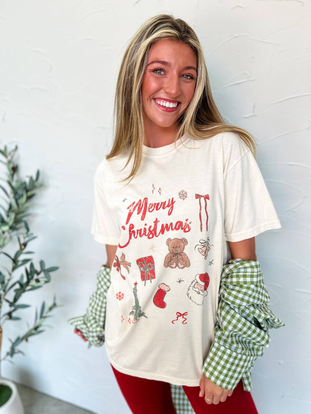 Merry Christmas Doodle shirt Large