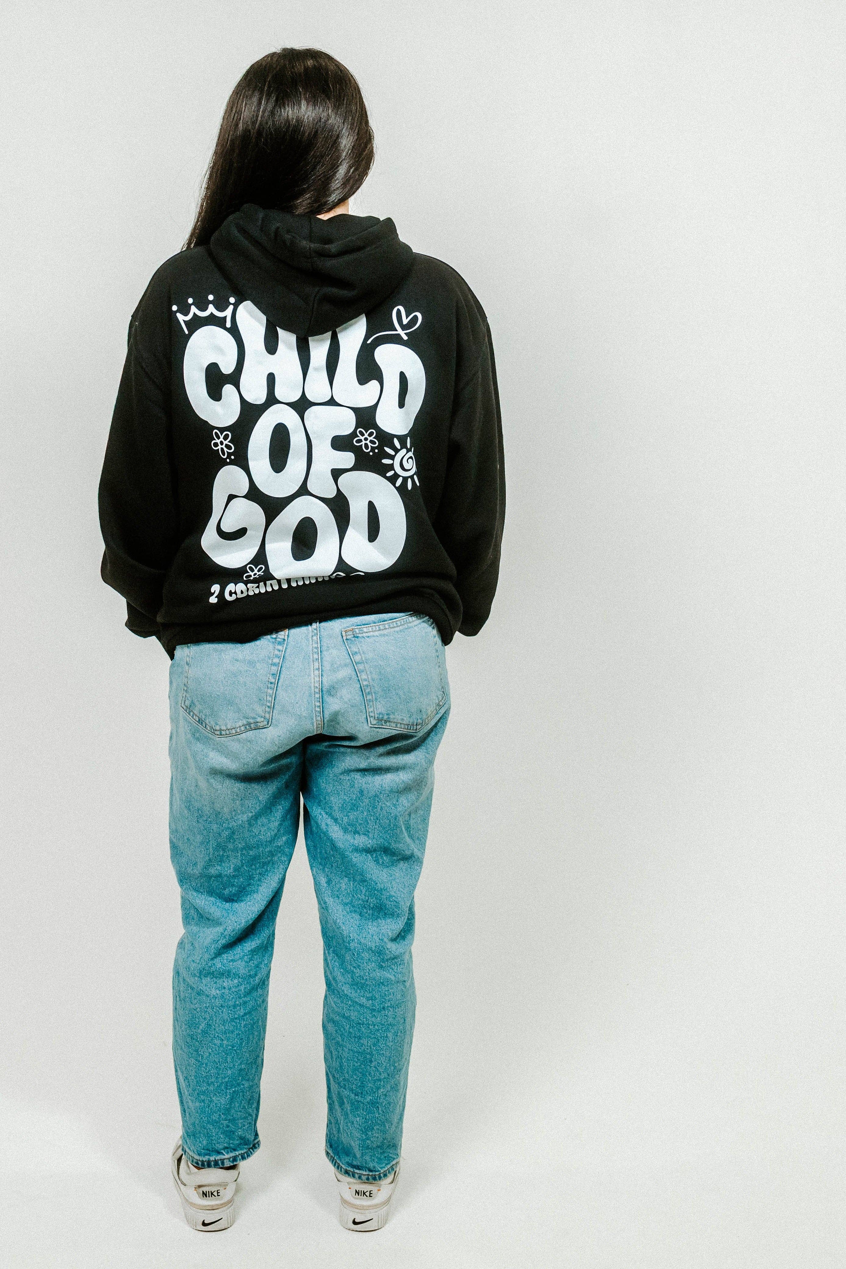 CHILD OF GOD PULLOVER HOODIE: S